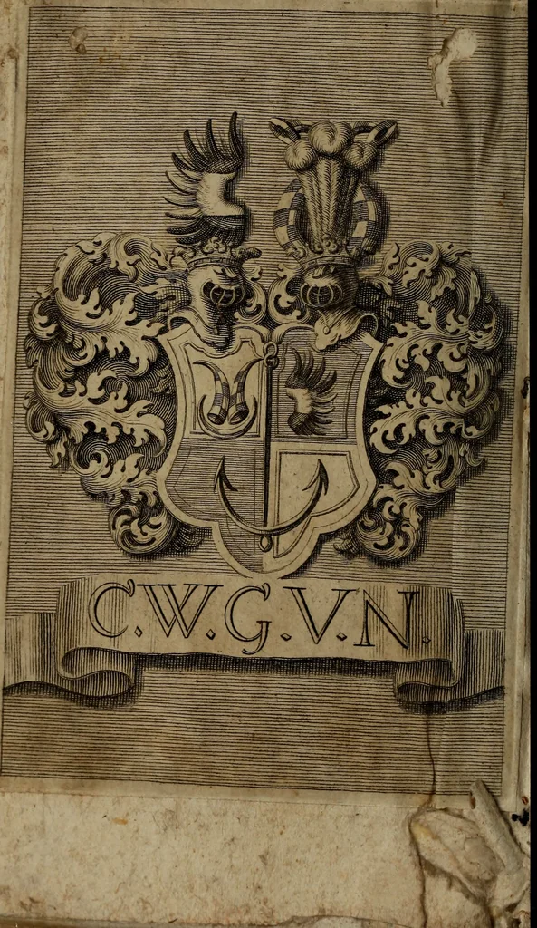 An illustration from Inventaire general de l'histoire de France. : depuis Pharamond iusques à Lovys XIII. à present regnant. Illustré par la conference de l'Eglise & de l'Empire., 1619, leaf 1