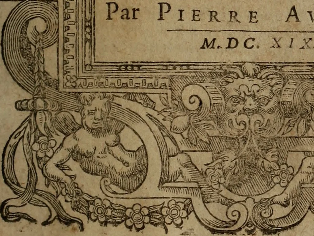 An illustration from Inventaire general de l'histoire de France. : depuis Pharamond iusques à Lovys XIII. à present regnant. Illustré par la conference de l'Eglise & de l'Empire., 1619, leaf 4