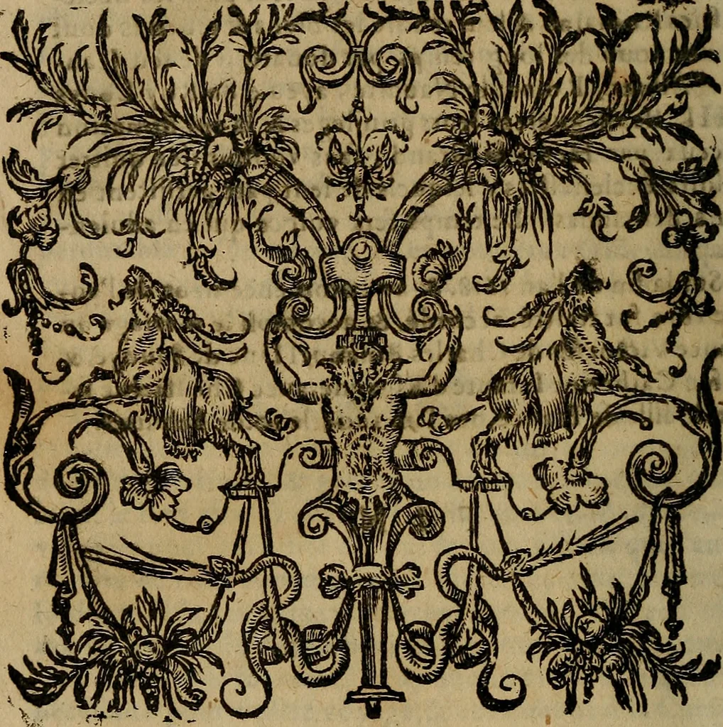 An illustration from Inventaire general de l'histoire de France. : depuis Pharamond iusques à Lovys XIII. à present regnant. Illustré par la conference de l'Eglise & de l'Empire., 1619, leaf 1221