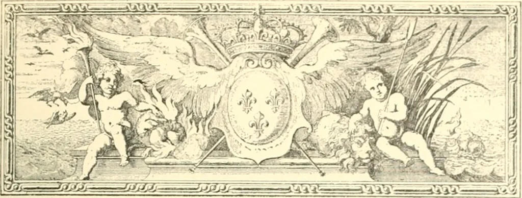 An illustration from Inventaire général du mobilier de la couronne sous Louis xiv (1663-1715) publié pour la première fois sous les auspices de la Société d'encouragement pour la propagation des livres d'art, 1892, leaf 20