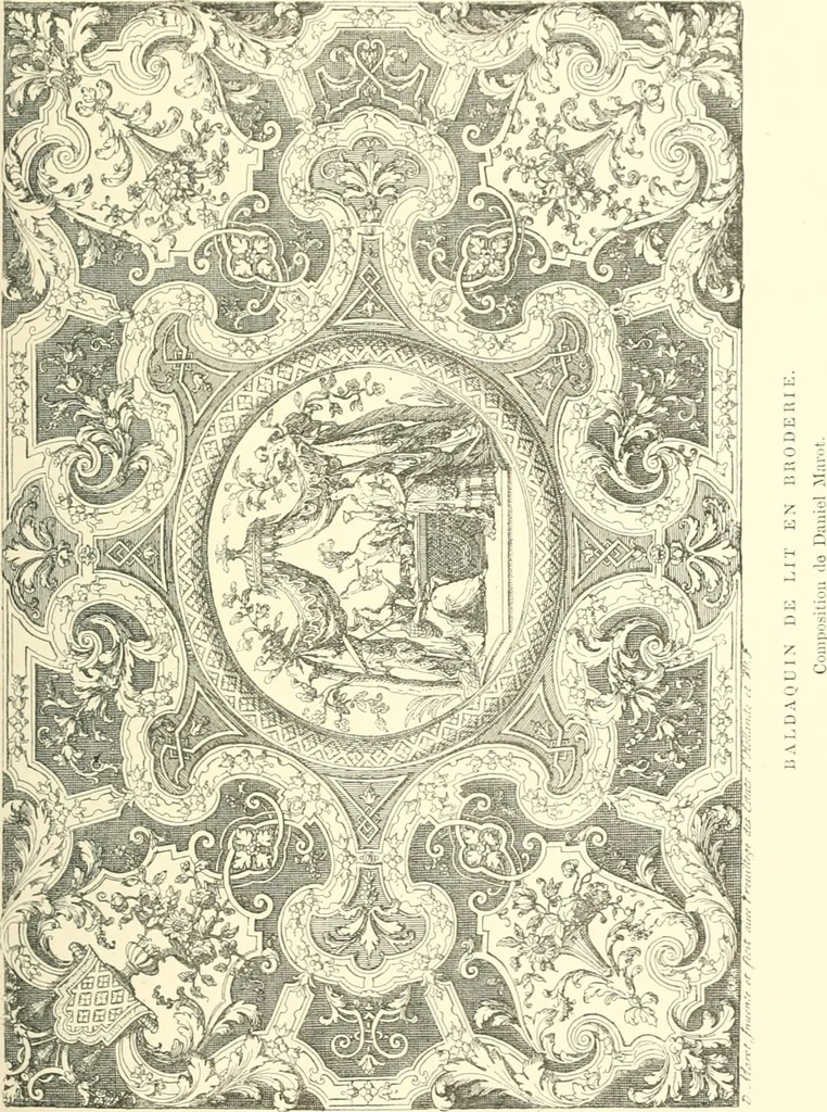 An illustration from Inventaire général du mobilier de la couronne sous Louis xiv (1663-1715) publié pour la première fois sous les auspices de la Société d'encouragement pour la propagation des livres d'art, 1892, leaf 220