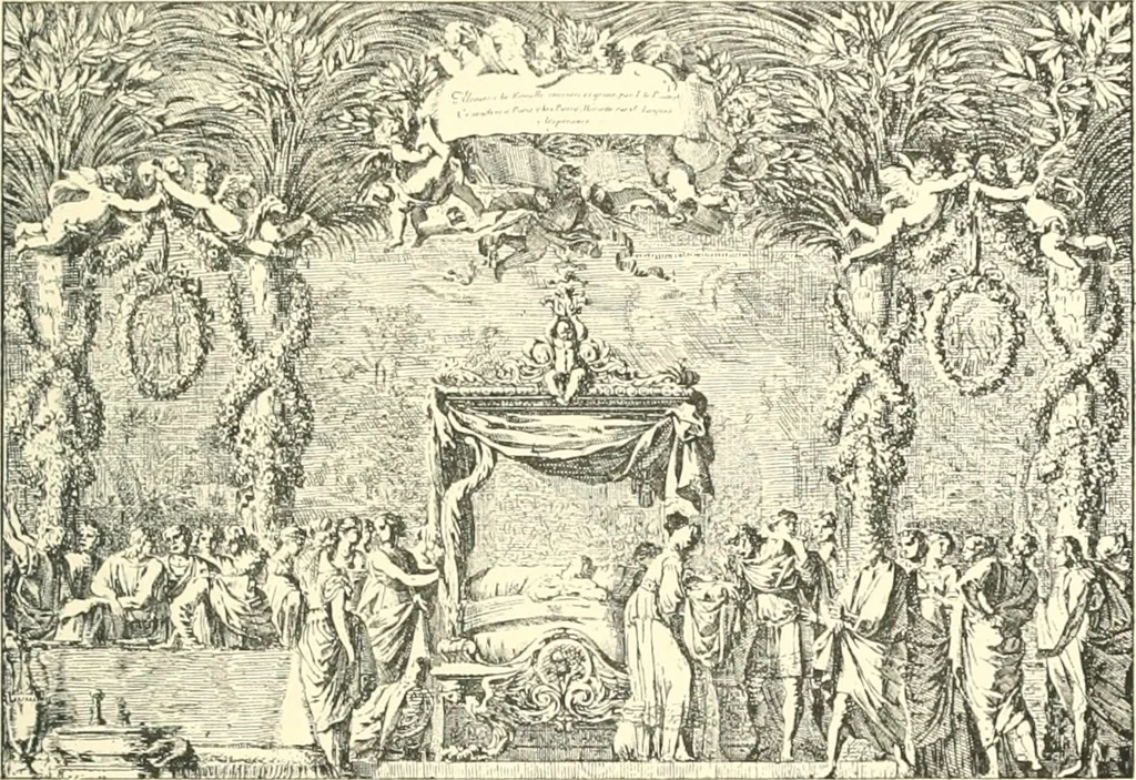 An illustration from Inventaire général du mobilier de la couronne sous Louis xiv (1663-1715) publié pour la première fois sous les auspices de la Société d'encouragement pour la propagation des livres d'art, 1892, leaf 308