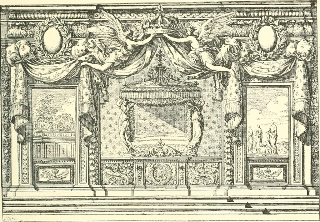 An illustration from Inventaire général du mobilier de la couronne sous Louis xiv (1663-1715) publié pour la première fois sous les auspices de la Société d'encouragement pour la propagation des livres d'art, 1892, leaf 316