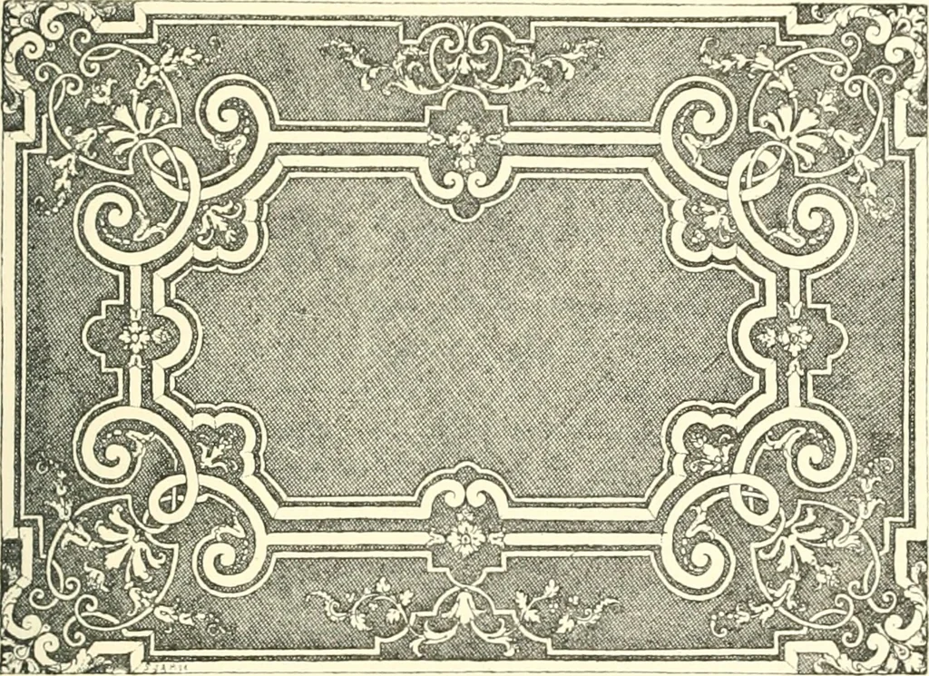 An illustration from Inventaire général du mobilier de la couronne sous Louis xiv (1663-1715) publié pour la première fois sous les auspices de la Société d'encouragement pour la propagation des livres d'art, 1892, leaf 332