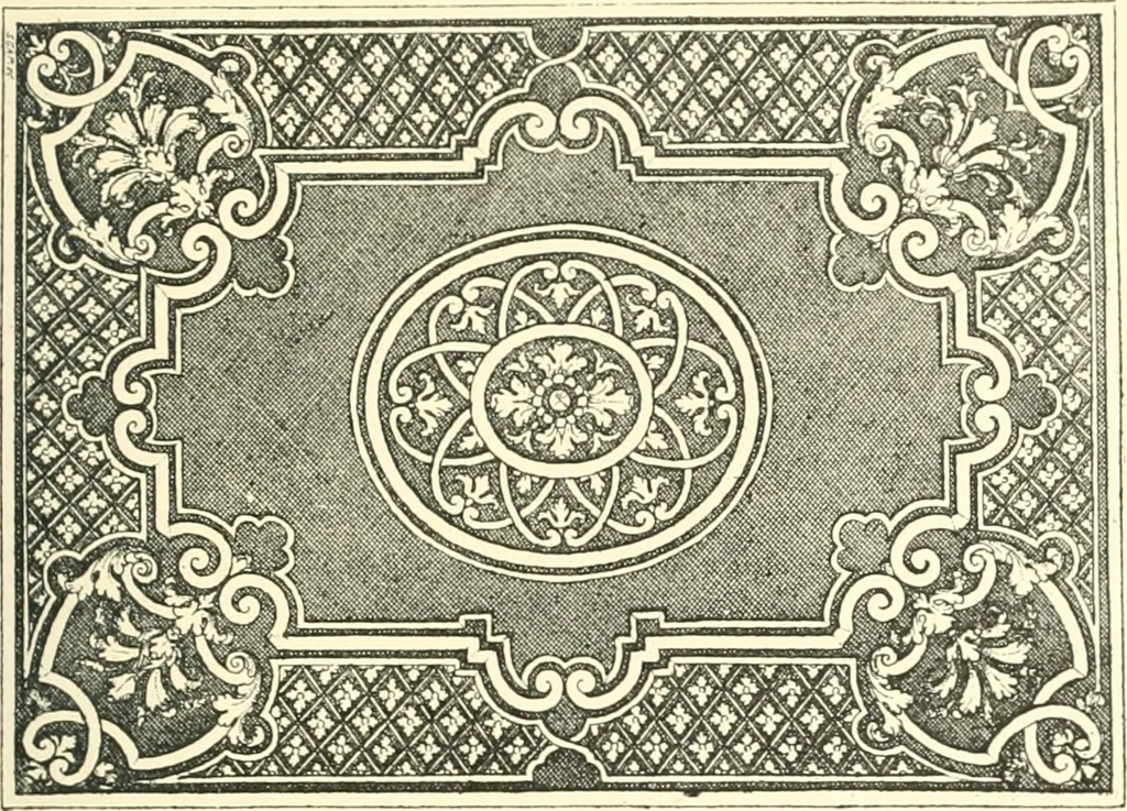 An illustration from Inventaire général du mobilier de la couronne sous Louis xiv (1663-1715) publié pour la première fois sous les auspices de la Société d'encouragement pour la propagation des livres d'art, 1892, leaf 348