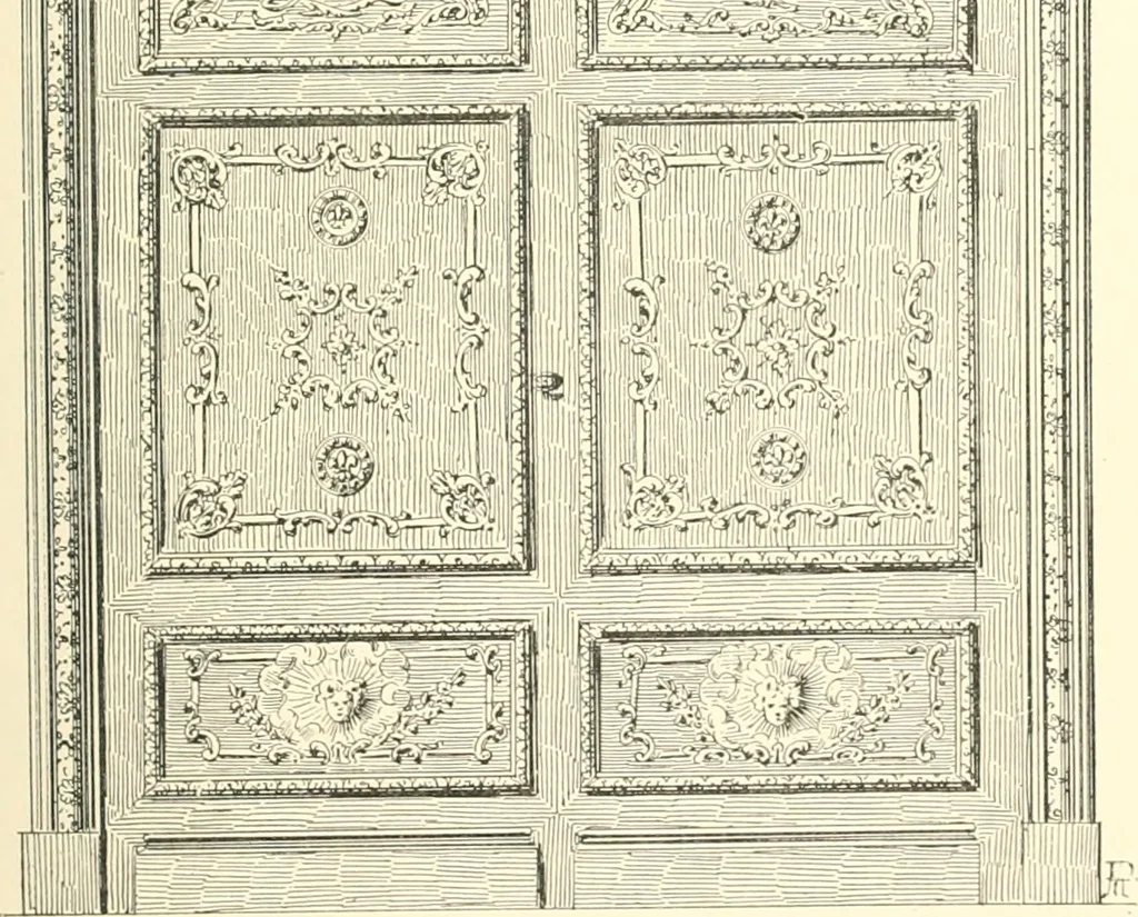 An illustration from Inventaire général du mobilier de la couronne sous Louis xiv (1663-1715) publié pour la première fois sous les auspices de la Société d'encouragement pour la propagation des livres d'art, 1892, leaf 380