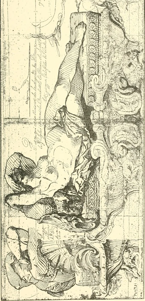 An illustration from Inventaire général du mobilier de la couronne sous Louis xiv (1663-1715) publié pour la première fois sous les auspices de la Société d'encouragement pour la propagation des livres d'art, 1892, leaf 76
