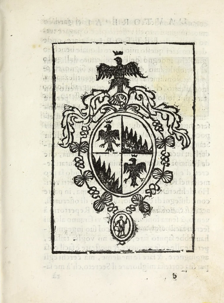 An illustration from Inventioni di Gio. Battista Isacchi da Reggio, nelle quali si manifestano varij secreti, & vtili auisi a persone di gverra, e per i tempi di piacere, 1579, leaf 13