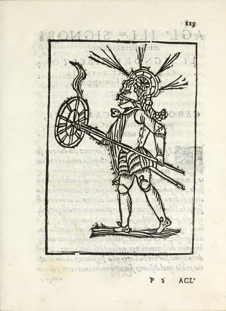 An illustration from Inventioni di Gio. Battista Isacchi da Reggio, nelle quali si manifestano varij secreti, & vtili auisi a persone di gverra, e per i tempi di piacere, 1579, leaf 135