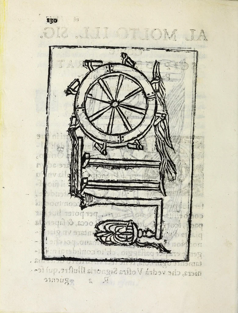 An illustration from Inventioni di Gio. Battista Isacchi da Reggio, nelle quali si manifestano varij secreti, & vtili auisi a persone di gverra, e per i tempi di piacere, 1579, leaf 150
