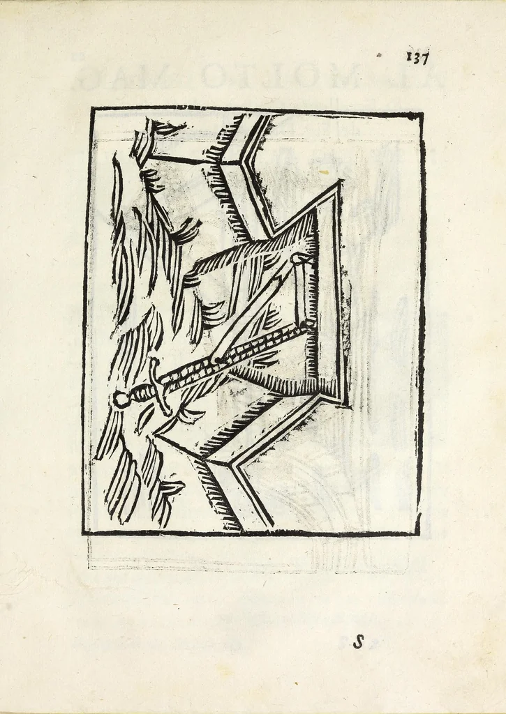 An illustration from Inventioni di Gio. Battista Isacchi da Reggio, nelle quali si manifestano varij secreti, & vtili auisi a persone di gverra, e per i tempi di piacere, 1579, leaf 157
