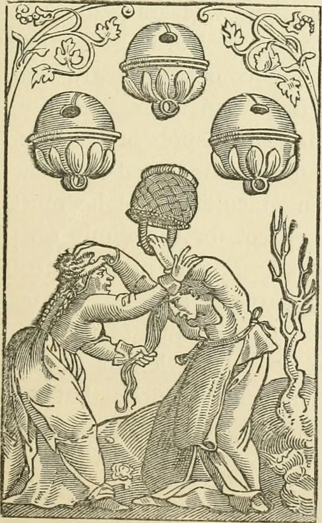 An illustration from The invention of printing : a collection of facts and opinions descriptive of early prints and playing cards, the block-books of the fifteenth century, the legend of Lourens Janszoon Coster, of Haarlem, and the work of John Gutenberg and his associates, 1878, leaf 112