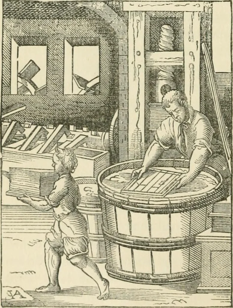 An illustration from The invention of printing : a collection of facts and opinions descriptive of early prints and playing cards, the block-books of the fifteenth century, the legend of Lourens Janszoon Coster, of Haarlem, and the work of John Gutenberg and his associates, 1878, leaf 147