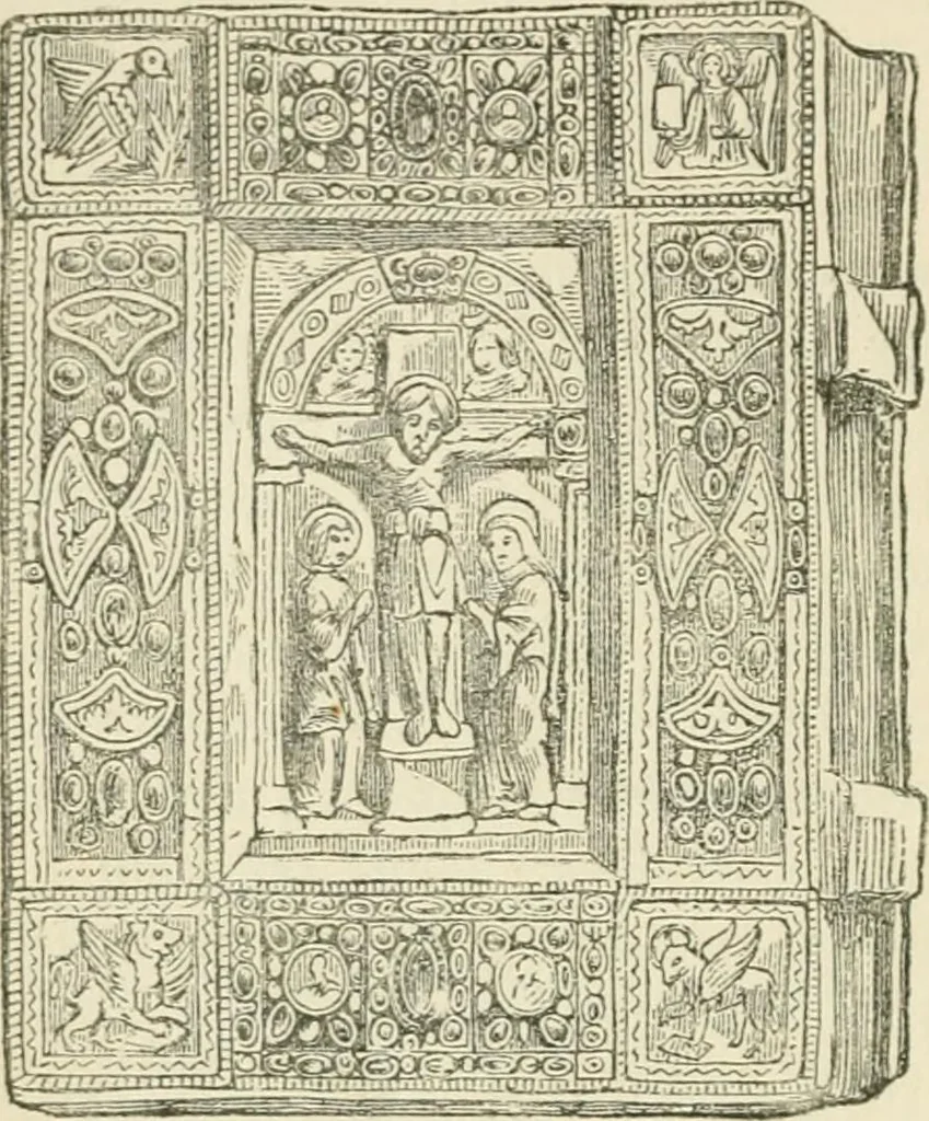 An illustration from The invention of printing : a collection of facts and opinions descriptive of early prints and playing cards, the block-books of the fifteenth century, the legend of Lourens Janszoon Coster, of Haarlem, and the work of John Gutenberg and his associates, 1878, leaf 163