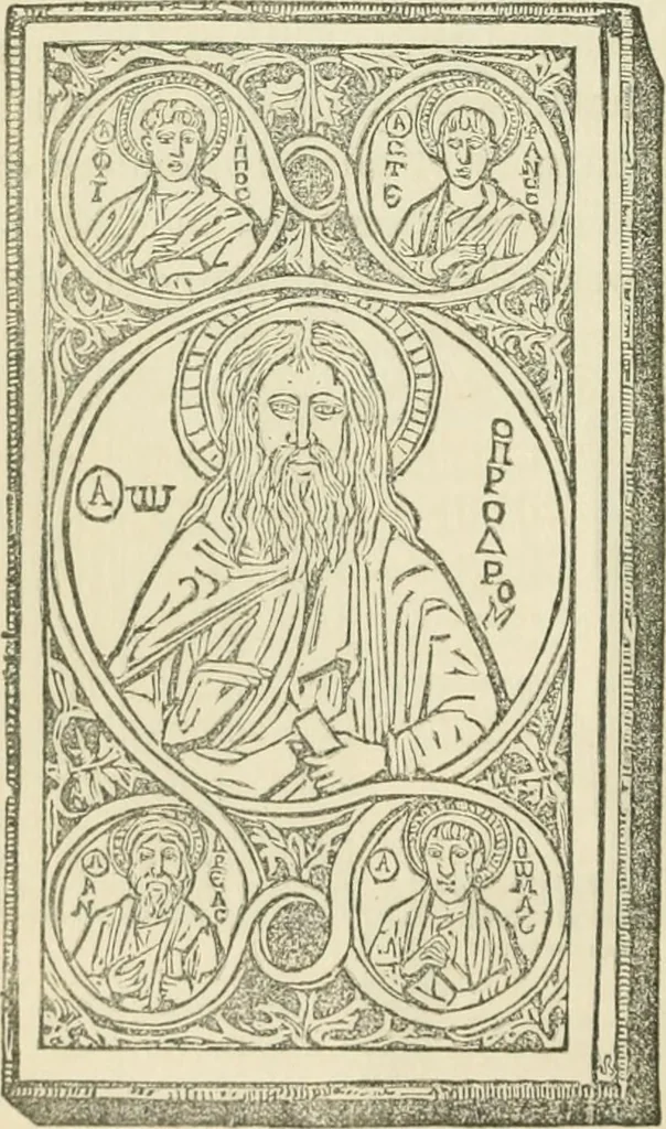 An illustration from The invention of printing : a collection of facts and opinions descriptive of early prints and playing cards, the block-books of the fifteenth century, the legend of Lourens Janszoon Coster, of Haarlem, and the work of John Gutenberg and his associates, 1878, leaf 165