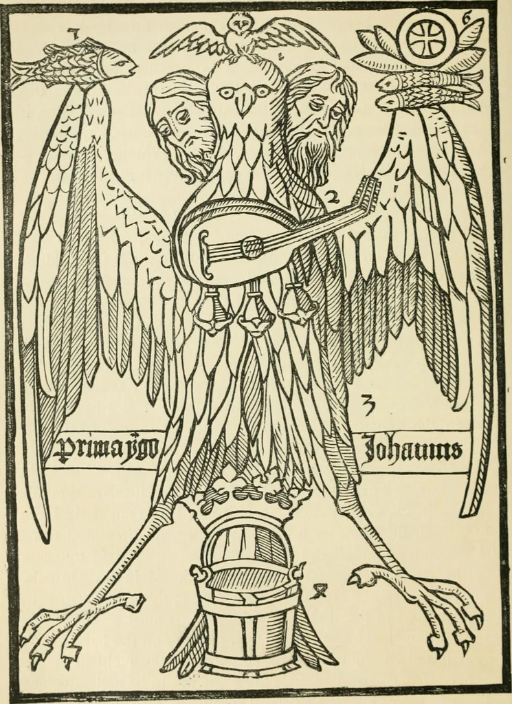 An illustration from The invention of printing : a collection of facts and opinions descriptive of early prints and playing cards, the block-books of the fifteenth century, the legend of Lourens Janszoon Coster, of Haarlem, and the work of John Gutenberg and his associates, 1878, leaf 241