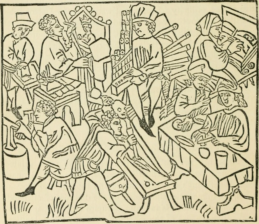 An illustration from The invention of printing : a collection of facts and opinions descriptive of early prints and playing cards, the block-books of the fifteenth century, the legend of Lourens Janszoon Coster, of Haarlem, and the work of John Gutenberg and his associates, 1878, leaf 249