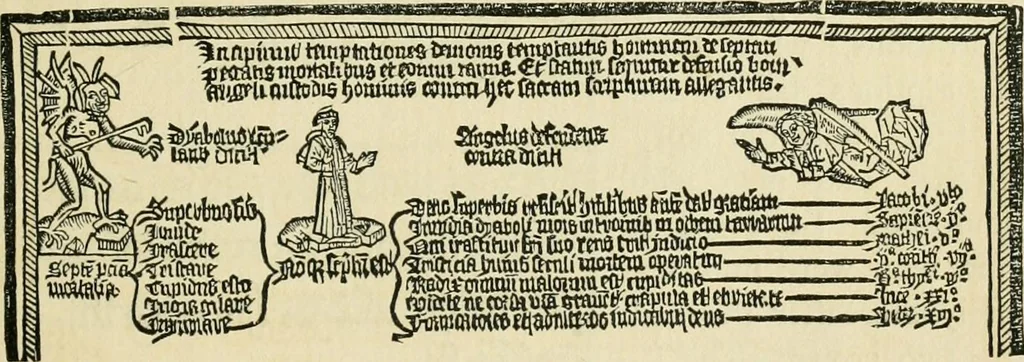 An illustration from The invention of printing : a collection of facts and opinions descriptive of early prints and playing cards, the block-books of the fifteenth century, the legend of Lourens Janszoon Coster, of Haarlem, and the work of John Gutenberg and his associates, 1878, leaf 252