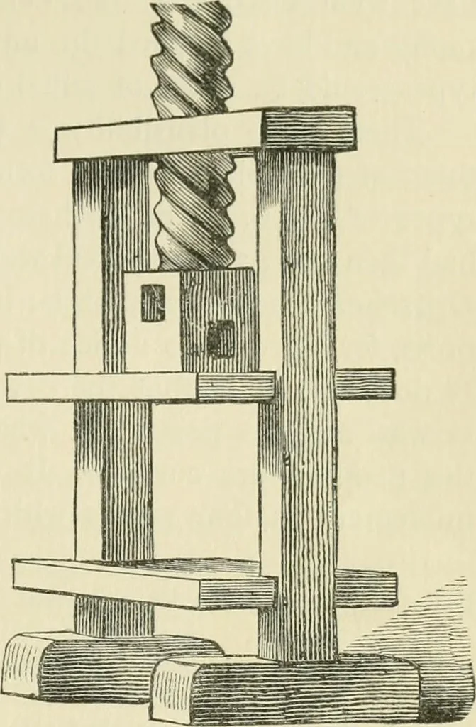 An illustration from The invention of printing : a collection of facts and opinions descriptive of early prints and playing cards, the block-books of the fifteenth century, the legend of Lourens Janszoon Coster, of Haarlem, and the work of John Gutenberg and his associates, 1878, leaf 402