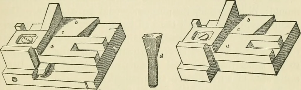 An illustration from The invention of printing : a collection of facts and opinions descriptive of early prints and playing cards, the block-books of the fifteenth century, the legend of Lourens Janszoon Coster, of Haarlem, and the work of John Gutenberg and his associates, 1878, leaf 406