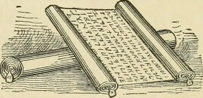 An illustration from The invention of printing : a collection of facts and opinions descriptive of early prints and playing cards, the block-books of the fifteenth century, the legend of Lourens Janszoon Coster, of Haarlem, and the work of John Gutenberg and his associates, 1878, leaf 50