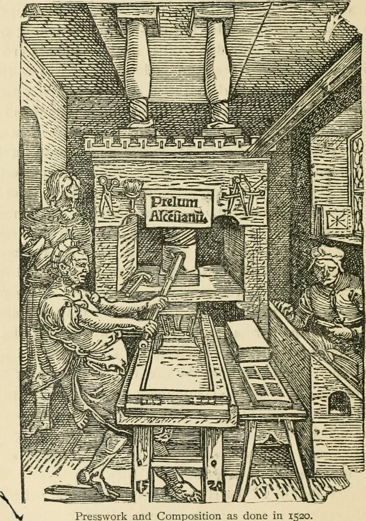 An illustration from The invention of printing : a collection of facts and opinions descriptive of early prints and playing cards, the block-books of the fifteenth century, the legend of Lourens Janszoon Coster, of Haarlem, and the work of John Gutenberg and his associates, 1878, leaf 533