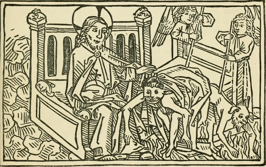 An illustration from The invention of printing : a collection of facts and opinions descriptive of early prints and playing cards, the block-books of the fifteenth century, the legend of Lourens Janszoon Coster, of Haarlem, and the work of John Gutenberg and his associates, 1878, leaf 542