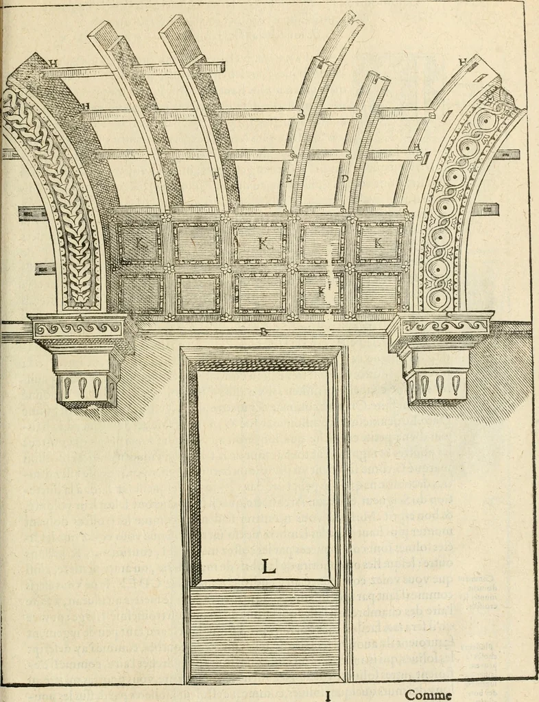 An illustration from Novvelles inventions povr bien bastir et a petits fraiz, 1576, leaf 100