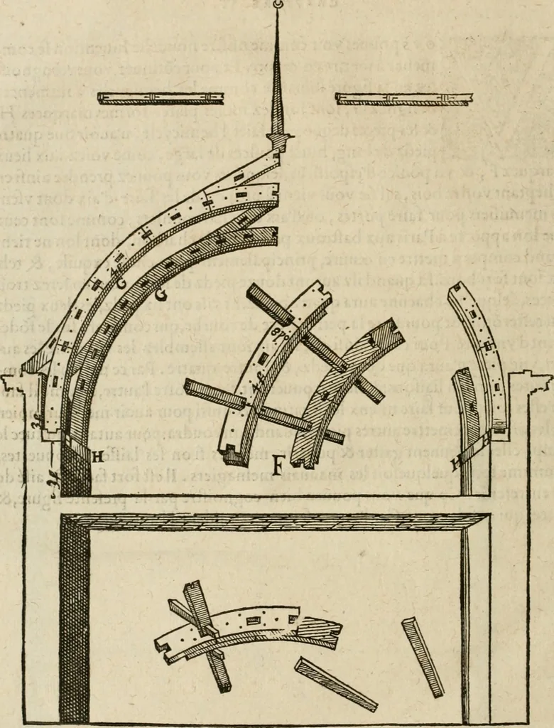 An illustration from Novvelles inventions povr bien bastir et a petits fraiz, 1576, leaf 27
