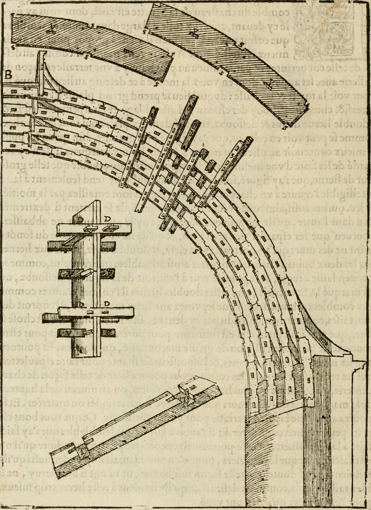 An illustration from Novvelles inventions povr bien bastir et a petits fraiz, 1576, leaf 47