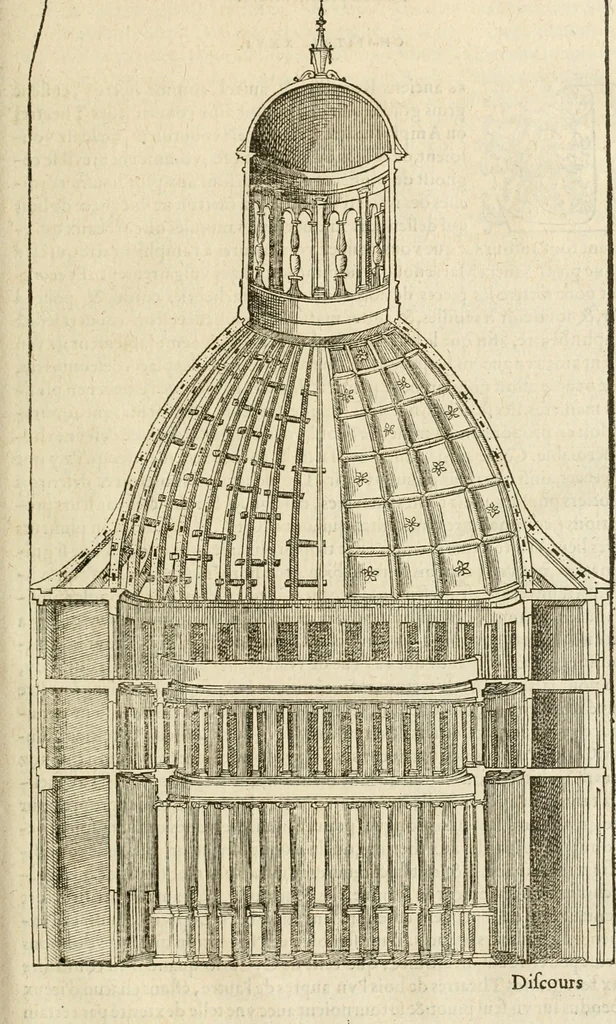 An illustration from Novvelles inventions povr bien bastir et a petits fraiz, 1576, leaf 72