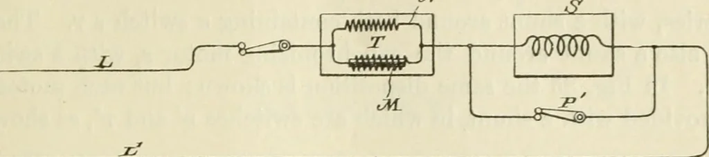 An illustration from The inventions : researches and writing of Nikola Tesla, with special reference to his work in polyphase currents and high potential lighting, 1894, leaf 118