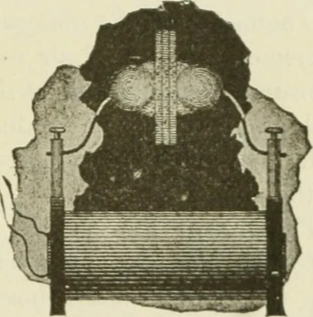 An illustration from The inventions : researches and writing of Nikola Tesla, with special reference to his work in polyphase currents and high potential lighting, 1894, leaf 178