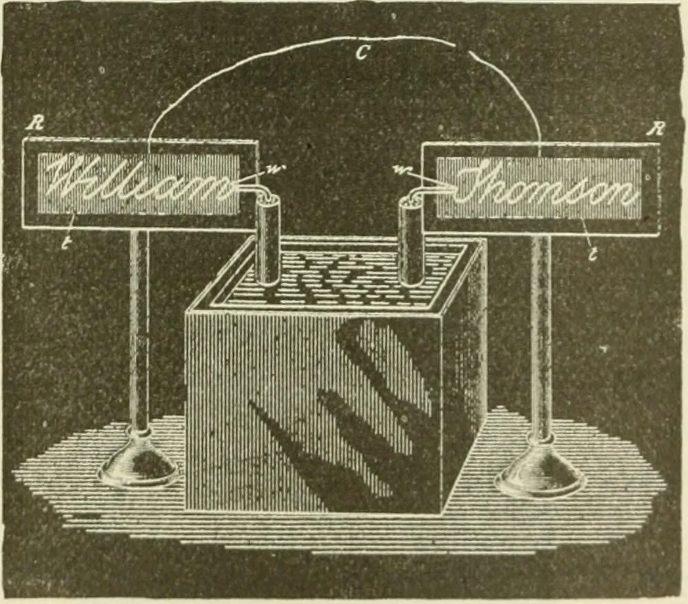 An illustration from The inventions : researches and writing of Nikola Tesla, with special reference to his work in polyphase currents and high potential lighting, 1894, leaf 234