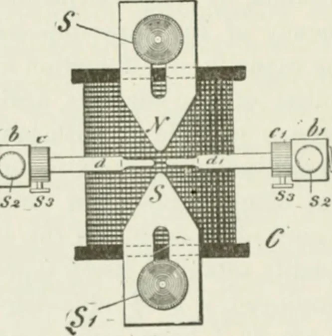 An illustration from The inventions : researches and writing of Nikola Tesla, with special reference to his work in polyphase currents and high potential lighting, 1894, leaf 325