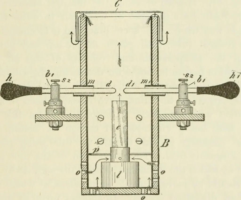 An illustration from The inventions : researches and writing of Nikola Tesla, with special reference to his work in polyphase currents and high potential lighting, 1894, leaf 326
