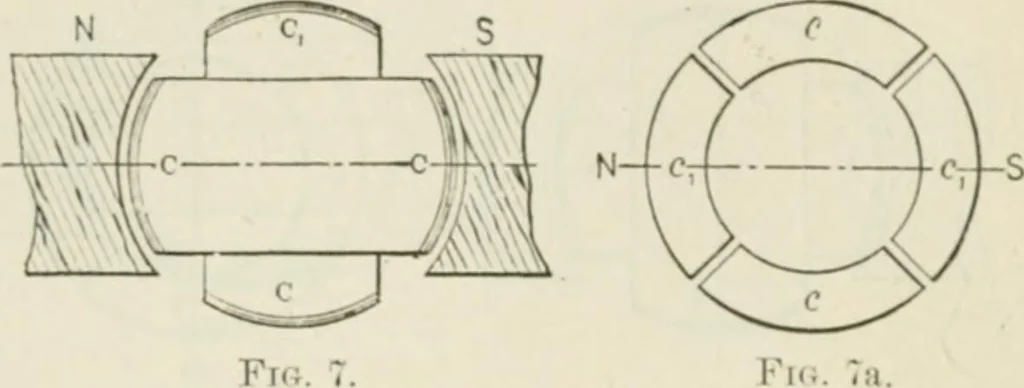 An illustration from The inventions : researches and writing of Nikola Tesla, with special reference to his work in polyphase currents and high potential lighting, 1894, leaf 33