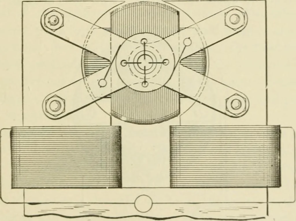 An illustration from The inventions : researches and writing of Nikola Tesla, with special reference to his work in polyphase currents and high potential lighting, 1894, leaf 38