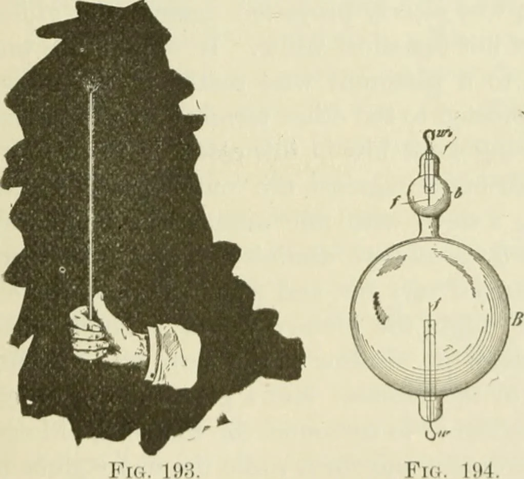 An illustration from The inventions : researches and writing of Nikola Tesla, with special reference to his work in polyphase currents and high potential lighting, 1894, leaf 380