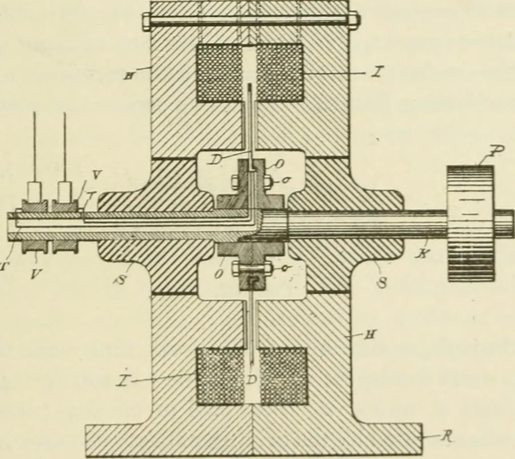 An illustration from The inventions : researches and writing of Nikola Tesla, with special reference to his work in polyphase currents and high potential lighting, 1894, leaf 398