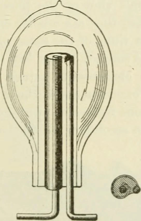 An illustration from The inventions : researches and writing of Nikola Tesla, with special reference to his work in polyphase currents and high potential lighting, 1894, leaf 416