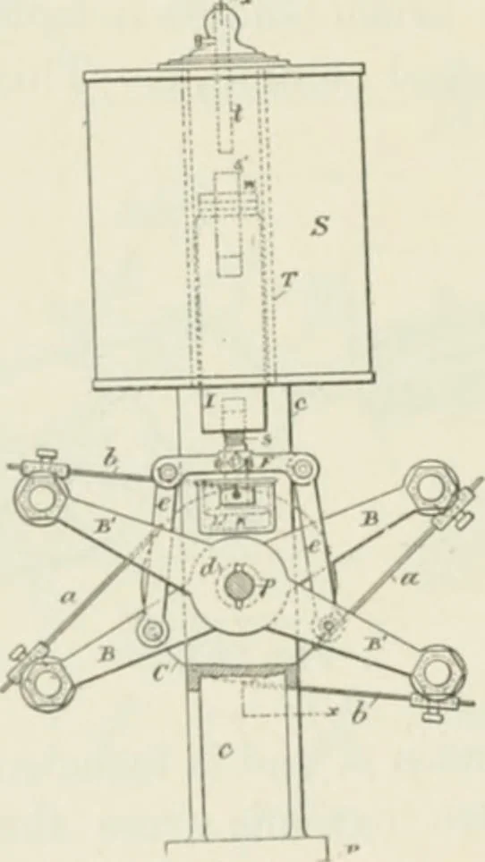 An illustration from The inventions : researches and writing of Nikola Tesla, with special reference to his work in polyphase currents and high potential lighting, 1894, leaf 465