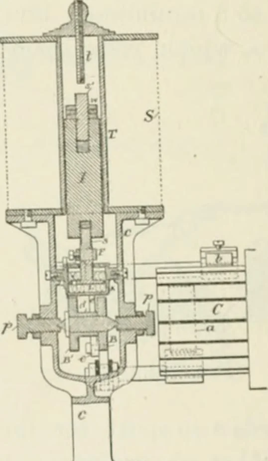 An illustration from The inventions : researches and writing of Nikola Tesla, with special reference to his work in polyphase currents and high potential lighting, 1894, leaf 465