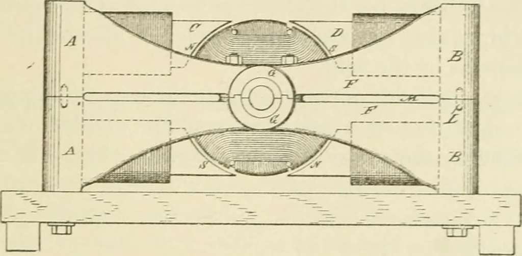 An illustration from The inventions : researches and writing of Nikola Tesla, with special reference to his work in polyphase currents and high potential lighting, 1894, leaf 468