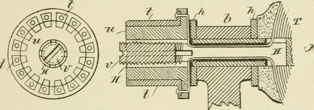An illustration from The inventions : researches and writing of Nikola Tesla, with special reference to his work in polyphase currents and high potential lighting, 1894, leaf 474