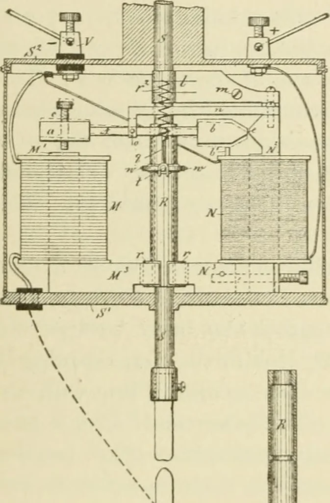 An illustration from The inventions : researches and writing of Nikola Tesla, with special reference to his work in polyphase currents and high potential lighting, 1894, leaf 476