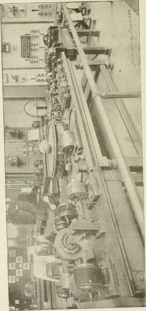 An illustration from The inventions : researches and writing of Nikola Tesla, with special reference to his work in polyphase currents and high potential lighting, 1894, leaf 497