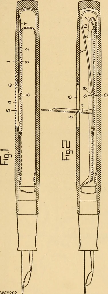 An illustration from Inventor's manual, how to work a patent to make it pay; a guide for inventors, in perfecting their inventions, taking out their patents, and disposing of them, and cautions as to pitfalls for the unwary, 1918, leaf 150