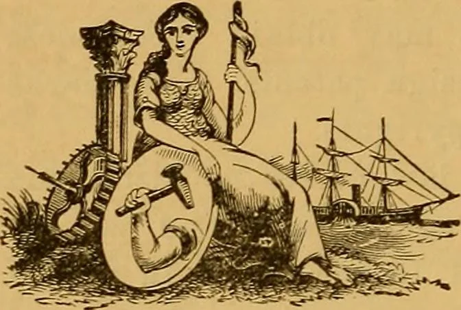 An illustration from Inventors' & mechanics' scientific manual and patent law complete, 1871, leaf 19