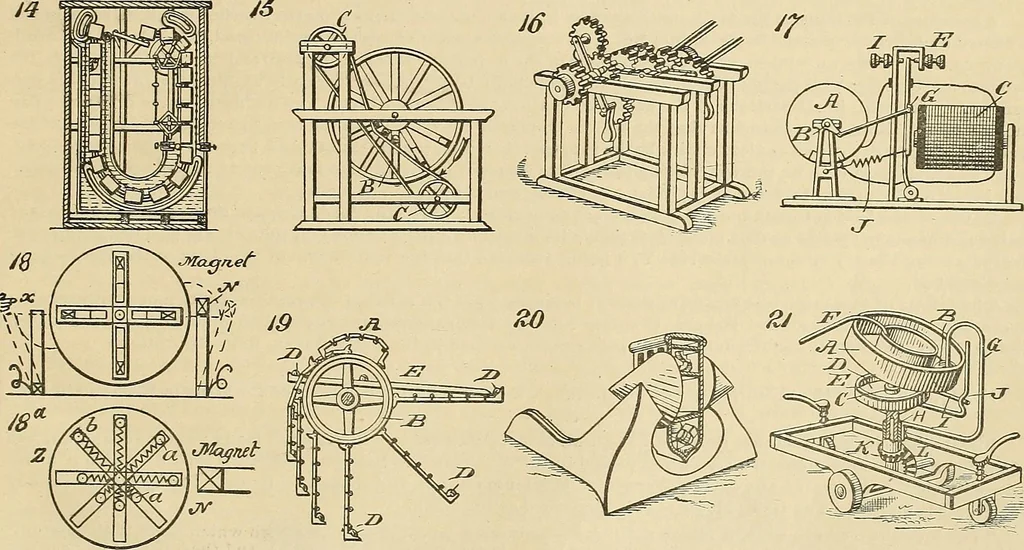 An illustration from The inventor's universal educator : An educational cyclopaedia and guide for inventors, patentees, manufacturers, mechanics and all others connected directly or indirectly with patents, 1906, leaf 126